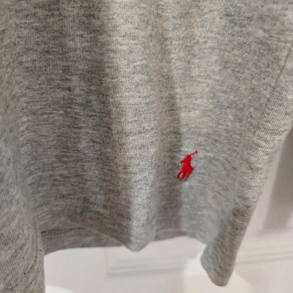 Polo Ralph Lauren Men's Supreme Comfort Long Sleeve Hooded Shirt Gray Medium NWT